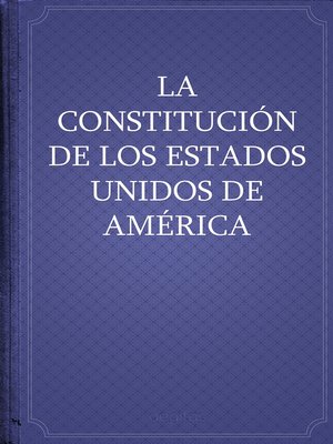 cover image of Constitución de los Estados Unidos